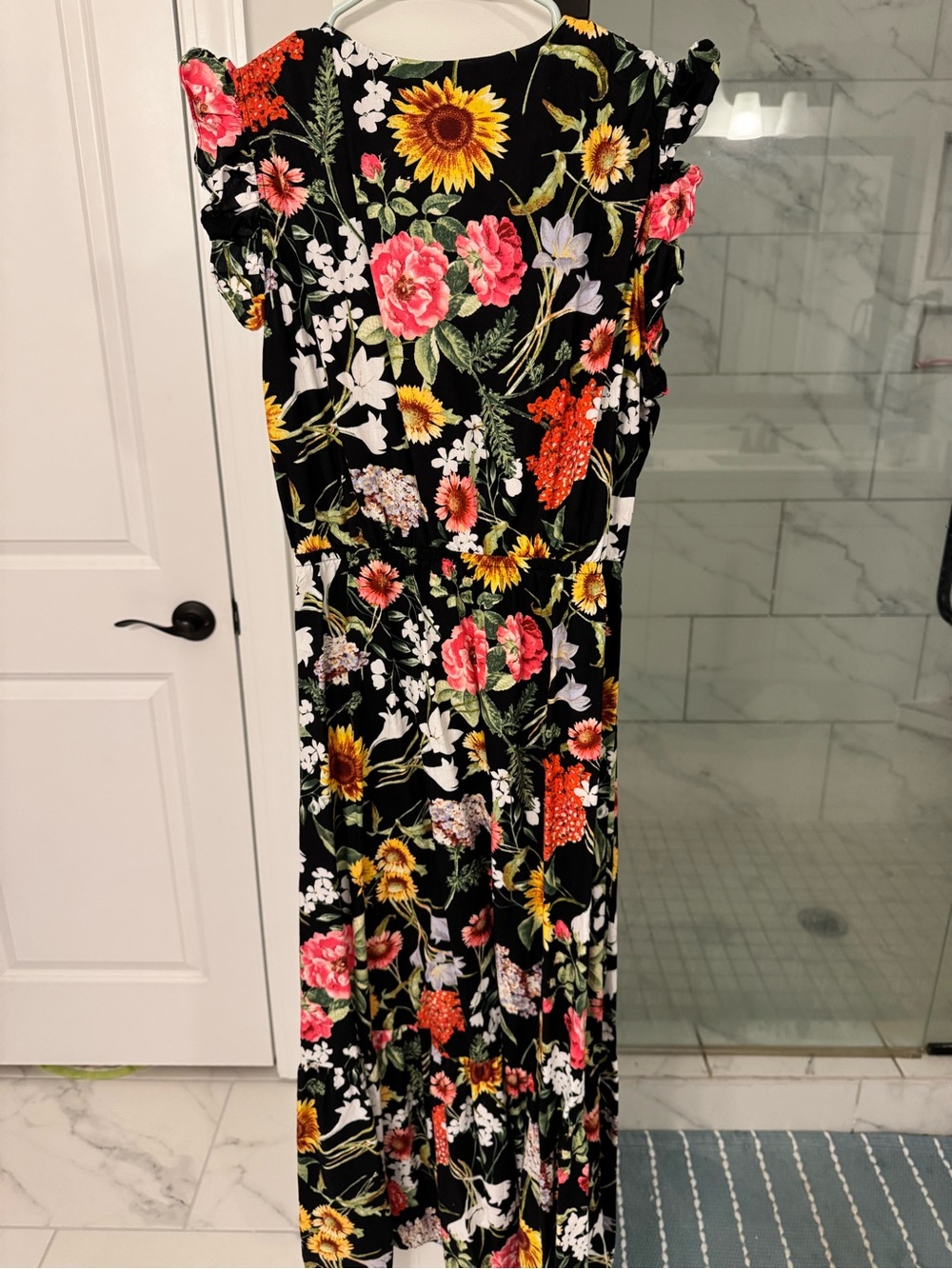 Anne Klein Floral Black Maxi dress - Picture 5 of 5
